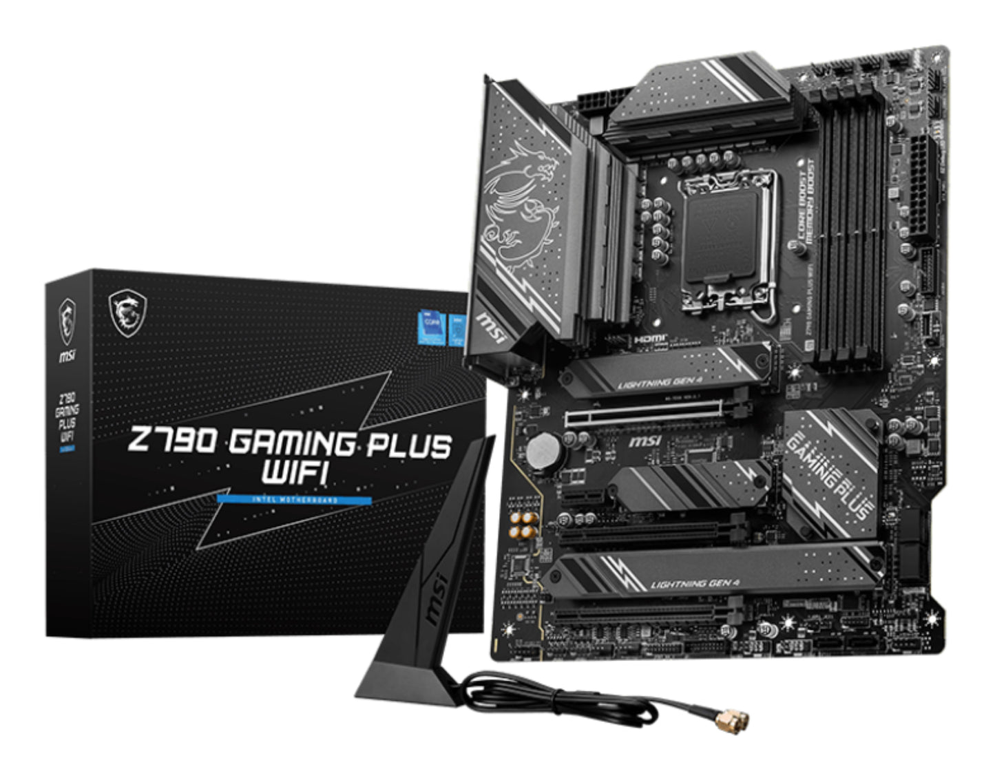 MSI Z790 GAMING PLUS WIFI MOTHERBOARD Z790 LGA 1700 DDR5 ATX 128GB M.2 Air Cooler