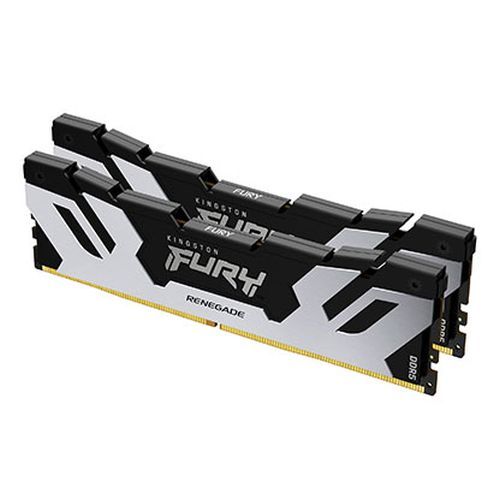 Kingston Fury Renegade 32GB Kit (2 x 16GB), DDR5, 6400MHz, CL32, 1.4V, ECC, XMP 3.0, PMIC, DIMM Memory, Black/Silver