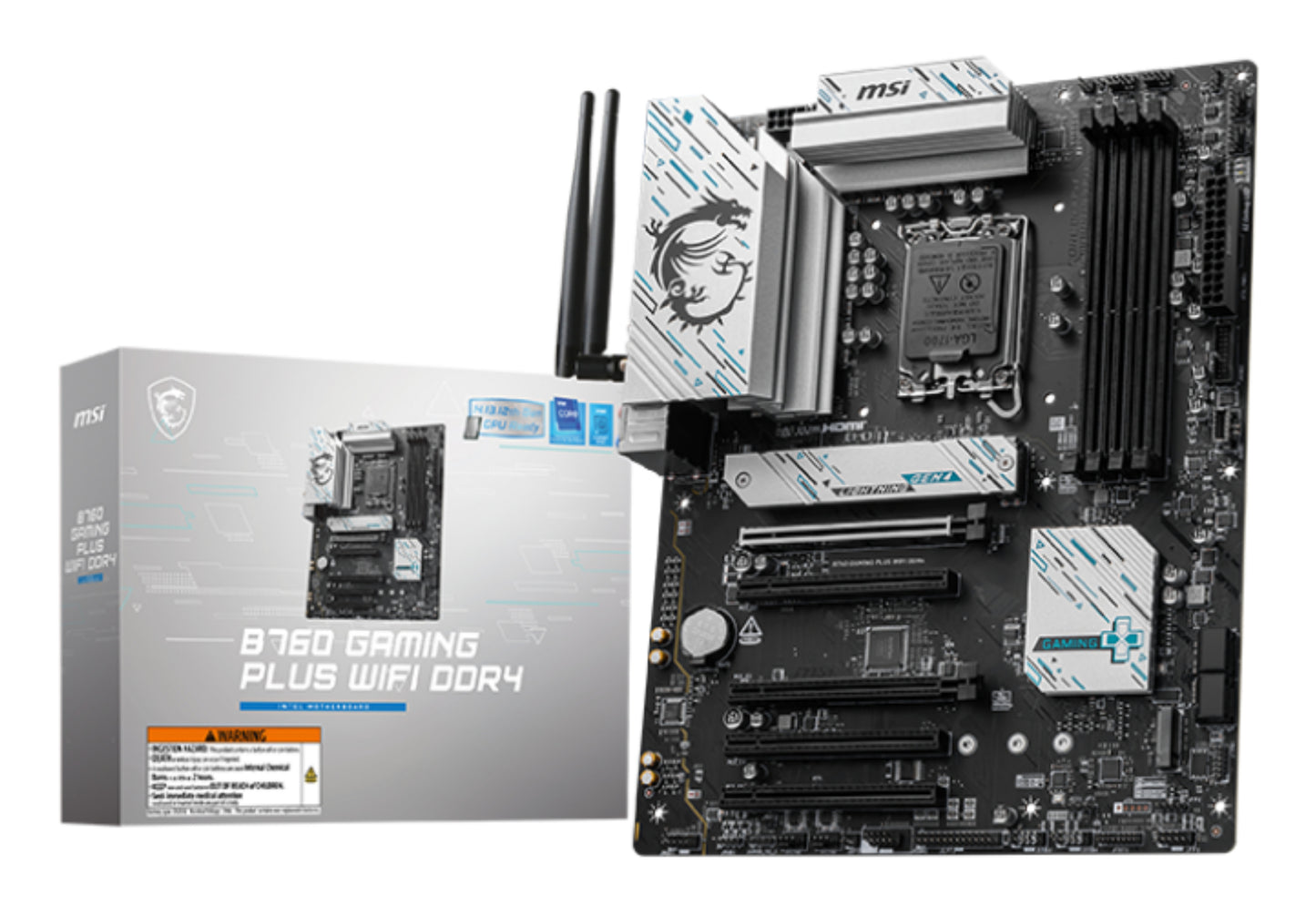 MSI B760 GAMING PLUS WIFI DDR4 MOTHERBOARD B760 LGA 1700 DDR4 ATX M.2 Air Cooler
