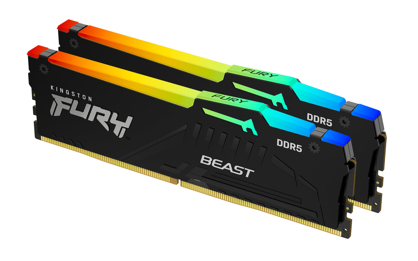 Kingston Technology 32GB 5600MT/s DDR5 CL36 DIMM (Kit of 2) FURY Beast RGB RAM DDR5 32GB
