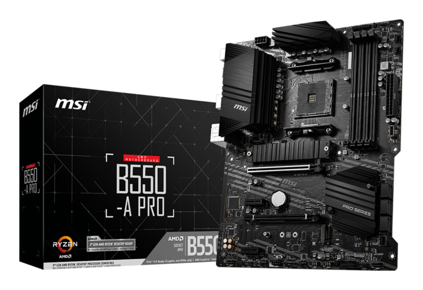 MSI B550-A PRO MOTHERBOARD B550 AM4 ATX M.2 Air Cooler