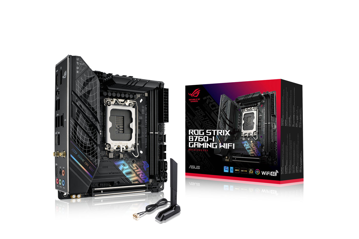 ASUS ROG STRIX B760-I GAMING WIFI MOTHERBOARD B760 LGA 1700 Mini-ITX