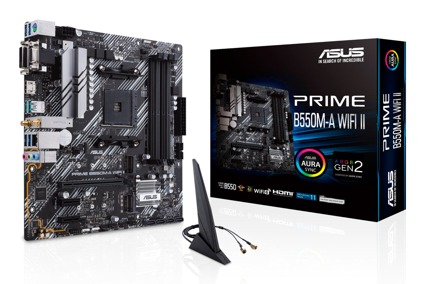 ASUS PRIME B550M-A WIFI II MOTHERBOARD B550 AM4 Micro ATX