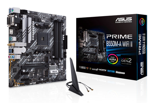 ASUS PRIME B550M-A WIFI II MOTHERBOARD B550 AM4 Micro ATX