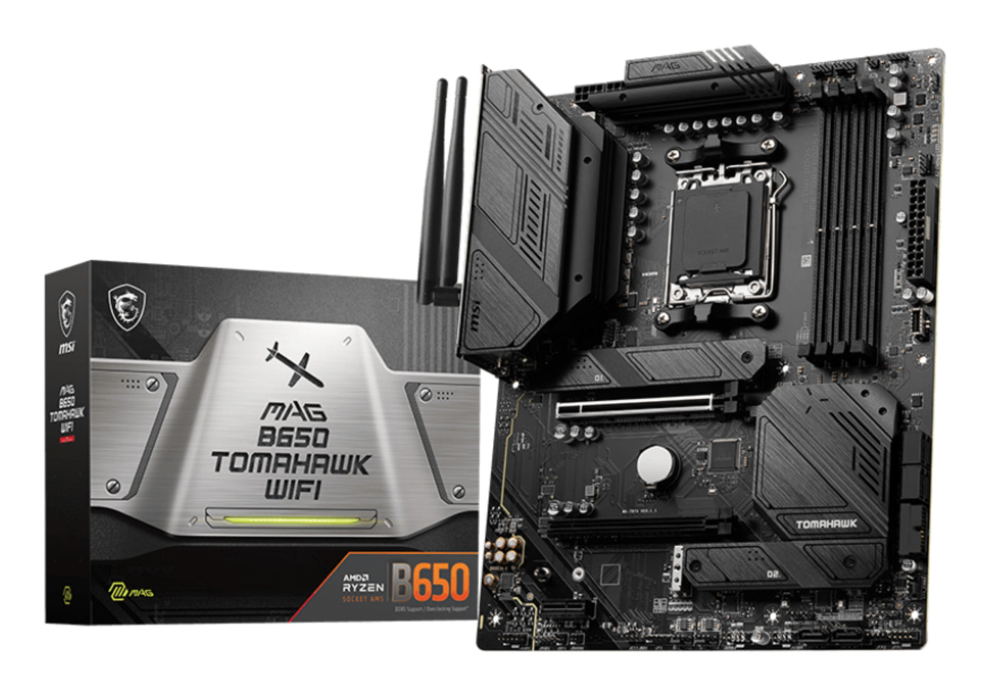 MSI MAG B650 Tomahawk WIFI MOTHERBOARD B650 AM5 ATX 64GB