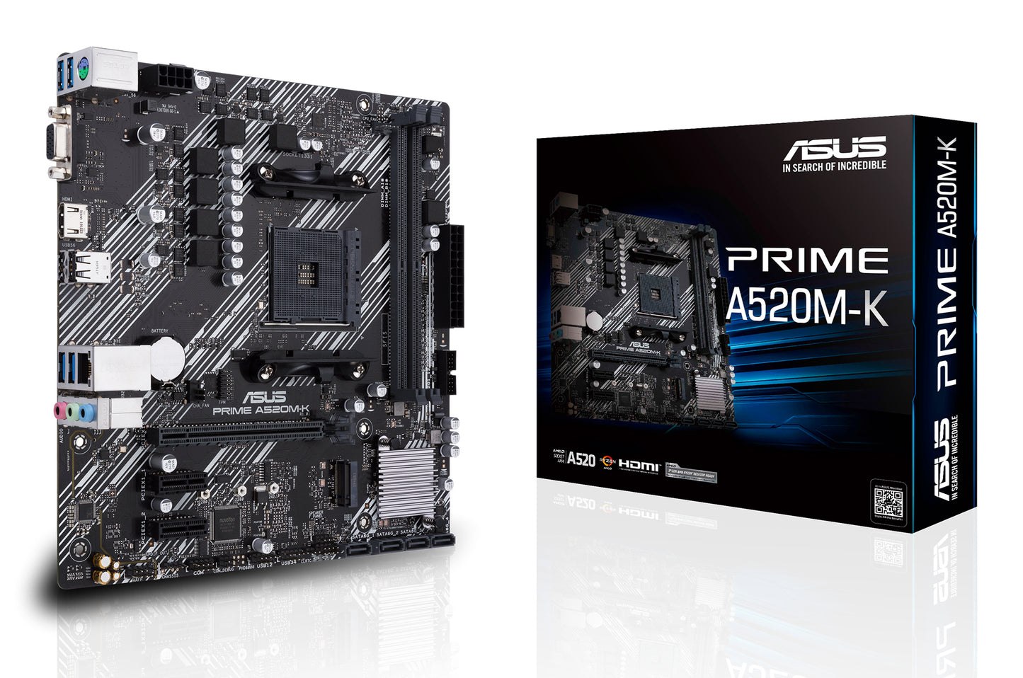 ASUS PRIME A520M-K MOTHERBOARD A520 AM4 Micro ATX