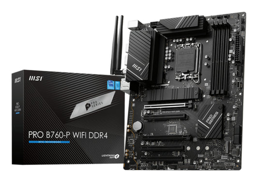 MSI PRO B760-P WIFI DDR4 MOTHERBOARD B760 LGA 1700 DDR4 ATX M.2 Air Cooler
