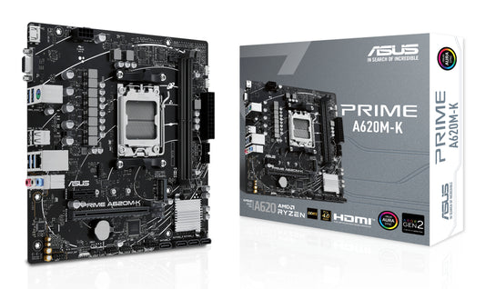 ASUS PRIME A620M-K MOTHERBOARD A620 AM5 DDR5 Micro ATX M.2
