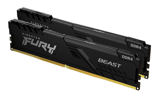 Kingston Technology 64GB 3200MT/s DDR4 CL16 DIMM (Kit of 2) FURY Beast Black RAM DDR4 64GB