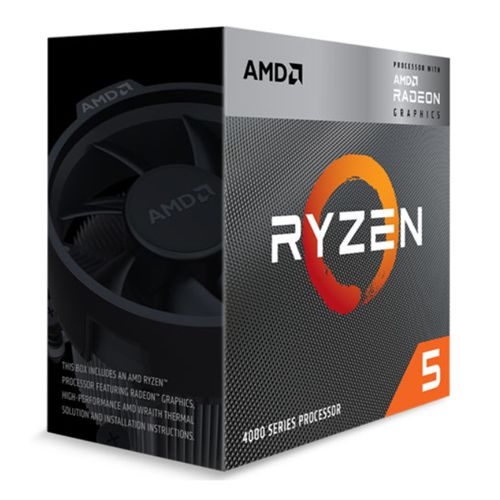 AMD Ryzen 5 4600G CPU AM4 3.7GHz 4.2 Turbo 6-Core 65W 11MB Cache 7nm 4th Gen Radeon Graphics