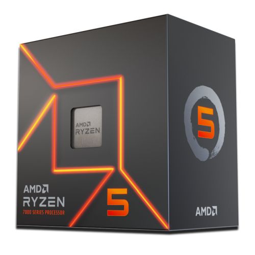 AMD Ryzen 5 7600 CPU w/ Wraith Stealth Cooler AM5 3.8GHz 5.1 Turbo 6-Core 65W 38MB Cache 5nm 7th Gen Radeon Graphics
