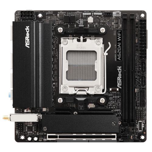 Asrock A620AI WIFI, AMD A620A, AM5, Mini ITX, 2 DDR5, HDMI, Wi-Fi 6E, 2.5G & GB LAN, 2x M.2