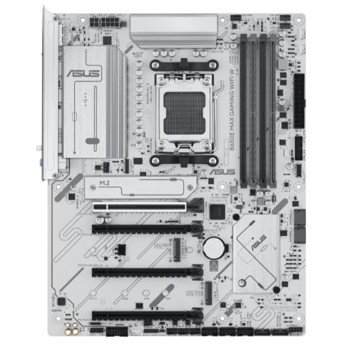 Asus B650E MAX GAMING WIFI W, AMD B650, AM5, ATX, 4 DDR5, HDMI, DP, Wi-Fi 6E, 2.5G LAN, PCIe5, 3x M.2, White