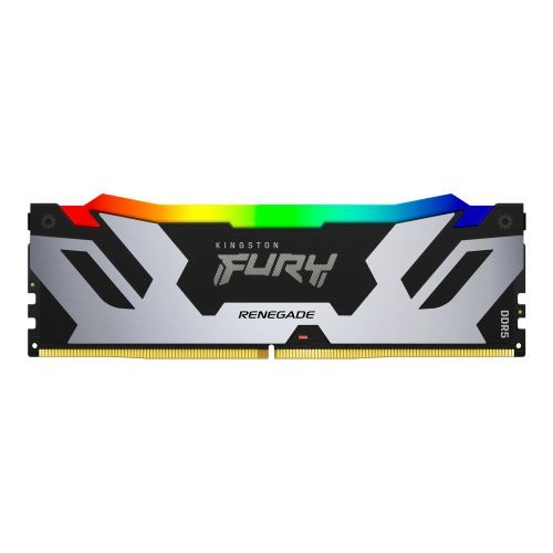 Kingston Fury Renegade RGB 16GB, DDR5, 7200MHz, CL38, 1.45V, ECC, XMP 3.0, PMIC, DIMM Memory, Black/Silver
