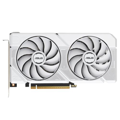Asus DUAL RTX5060 White OC, PCIe5, 8GB DDR7, HDMI, 3 DP, 2565MHz Clock, Overclocked, Compact SFF-Ready