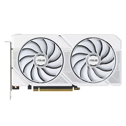 Asus DUAL RTX5060 Ti OC, PCIe5, 16GB DDR7, HDMI, 3 DP, 2632MHz Clock, Overclocked, Compact SFF-Ready, White