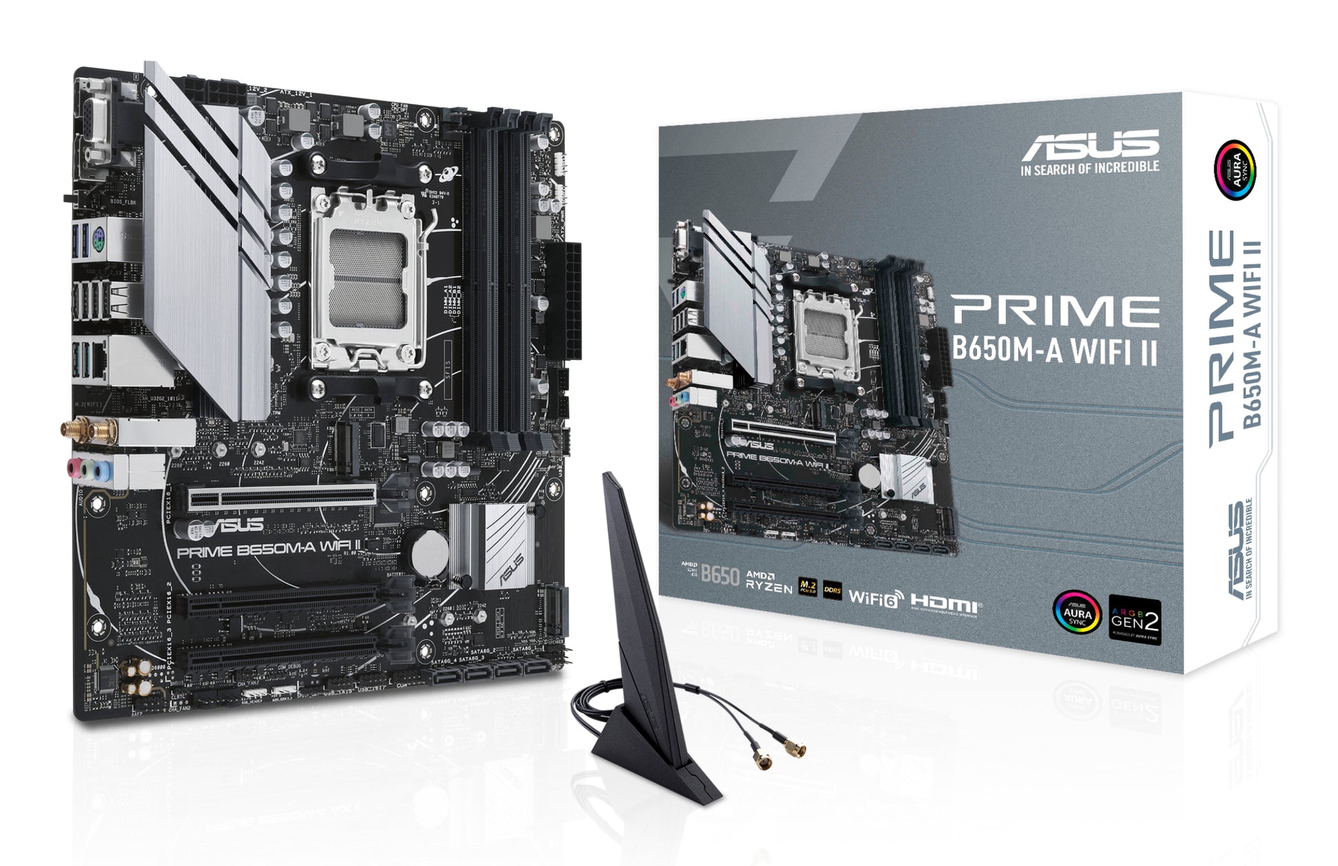 ASUS PRIME B650M-A WIFI II MOTHERBOARD B650 AM5 Micro ATX Fan