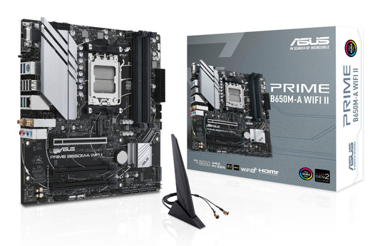 ASUS PRIME B650M-A WIFI II MOTHERBOARD B650 AM5 Micro ATX Fan