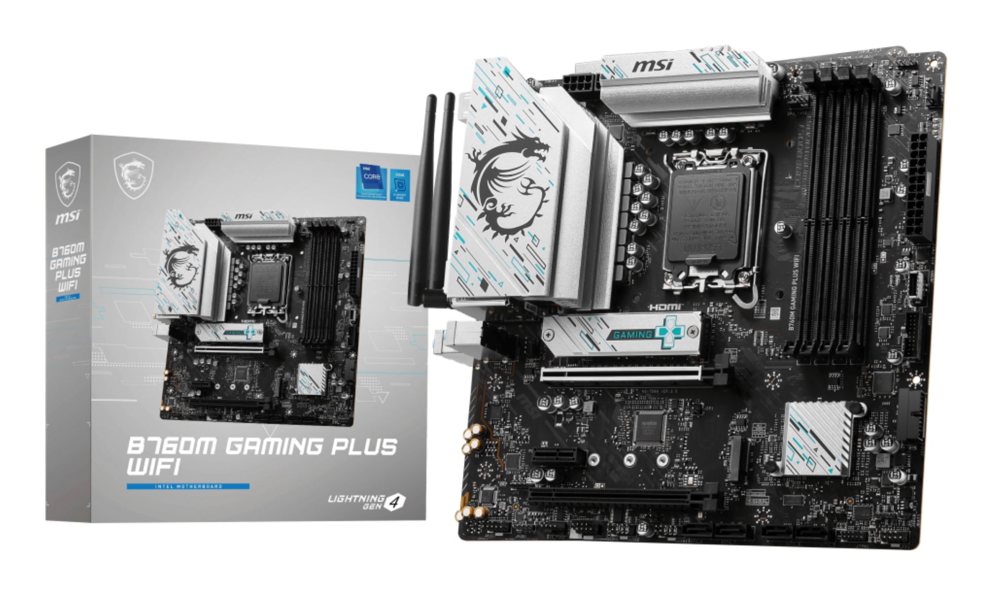 MSI B760M GAMING PLUS WIFI MOTHERBOARD B760 LGA 1700 DDR5 Micro ATX 64GB