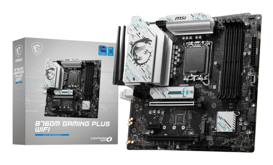 MSI B760M GAMING PLUS WIFI MOTHERBOARD B760 LGA 1700 DDR5 Micro ATX 64GB