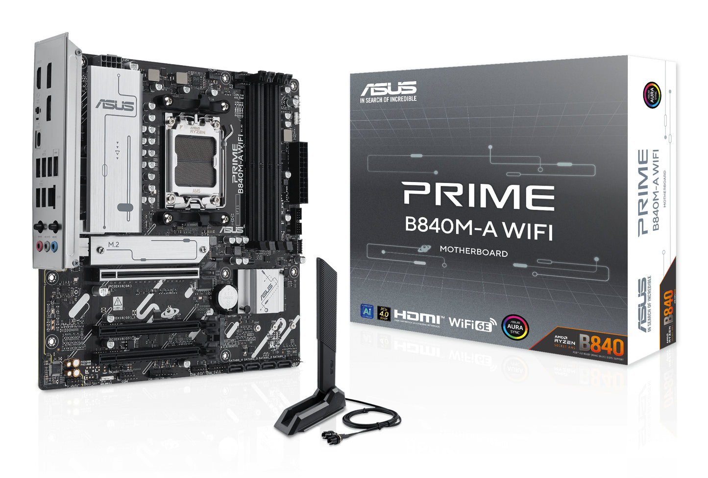 ASUS PRIME B840M-A WIFI MOTHERBOARD B840 AM5 Micro ATX