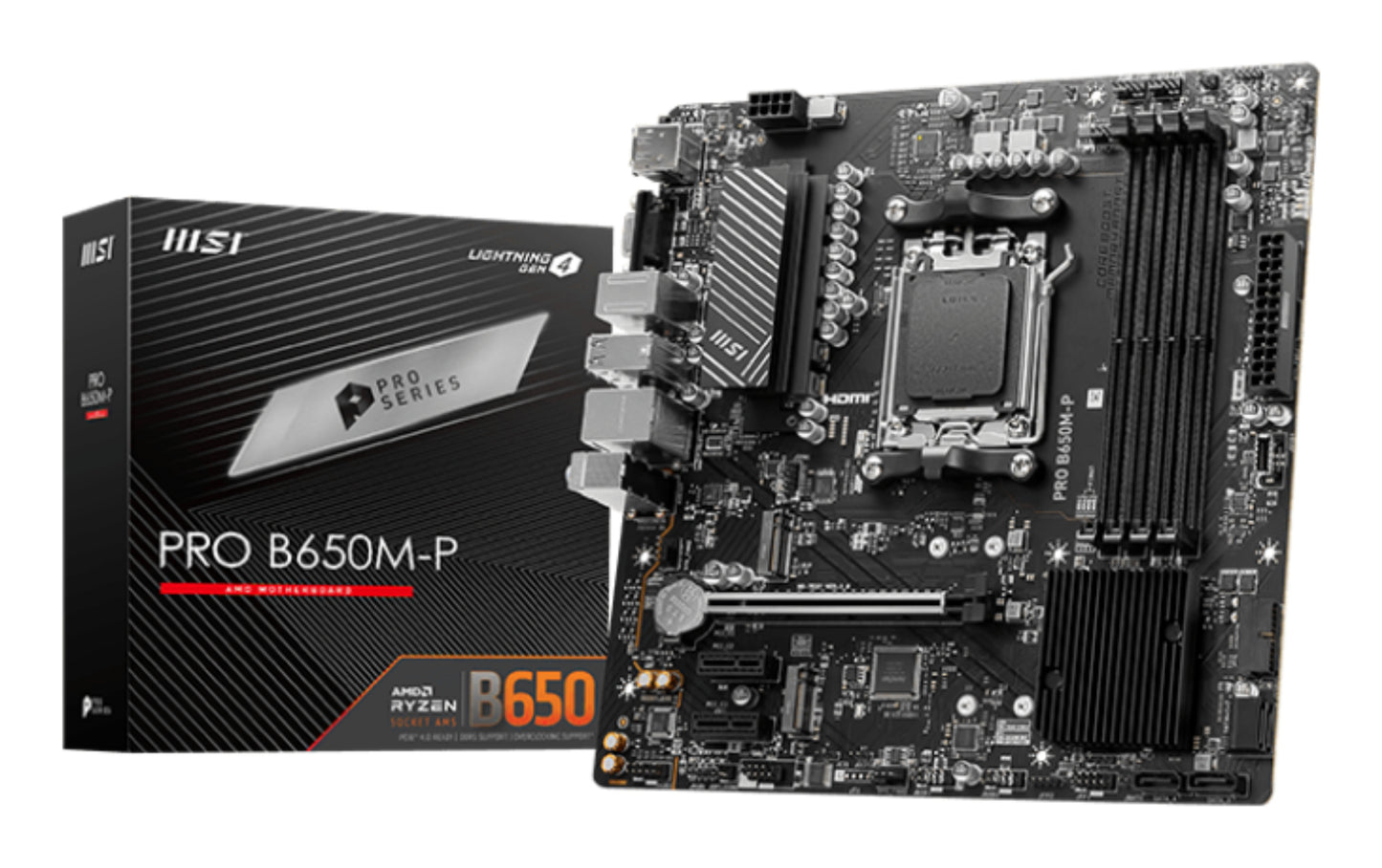MSI PRO B650M-P MOTHERBOARD B650 AM5 Micro ATX 64GB