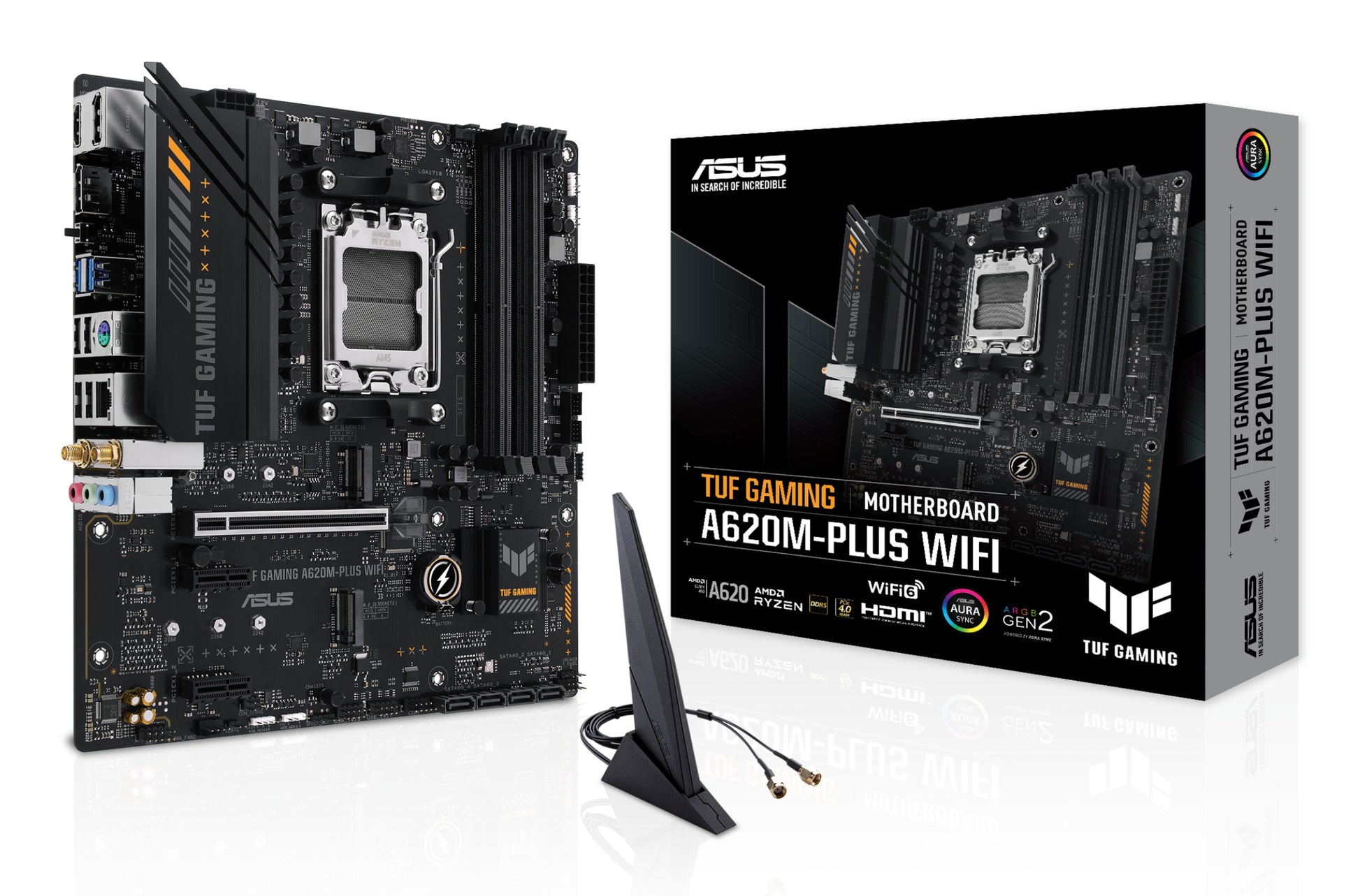 ASUS TUF GAMING A620M-PLUS WIFI MOTHERBOARD A620 AM5 Micro ATX