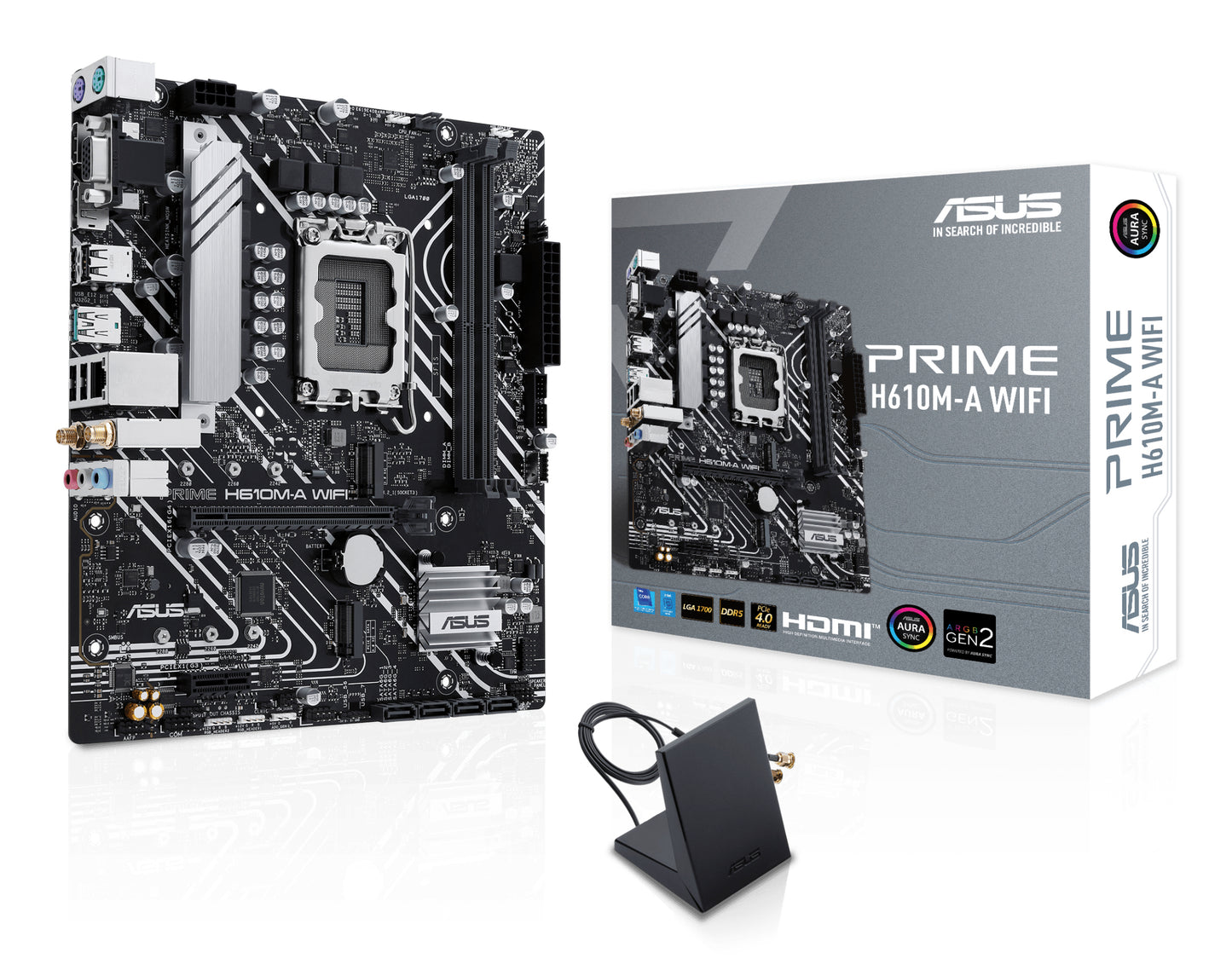 ASUS PRIME H610M-A WIFI MOTHERBOARD H610 LGA 1700 Micro ATX Fan
