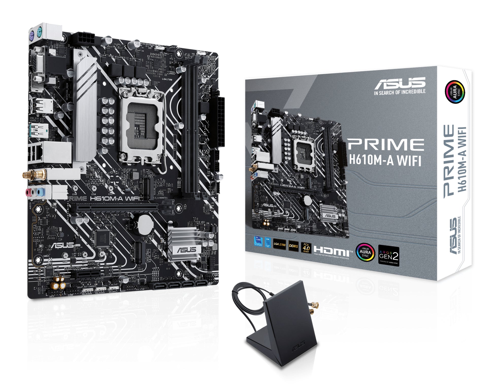 ASUS PRIME H610M-A WIFI MOTHERBOARD H610 LGA 1700 Micro ATX Fan